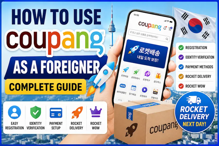 How to use Coupang as a foreigner in Korea registration payment and Rocket Delivery guide