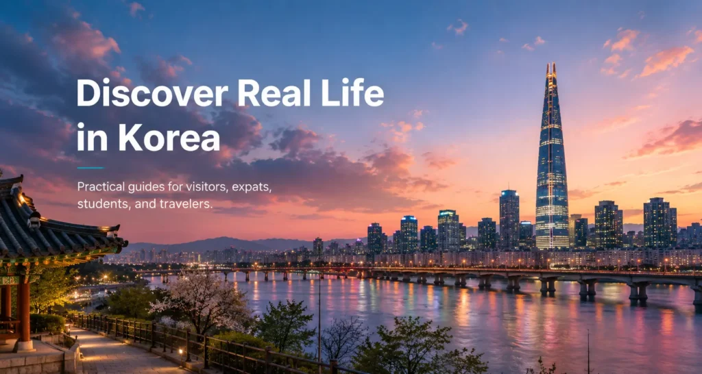 Seoul skyline and Han River representing modern life and culture in South Korea