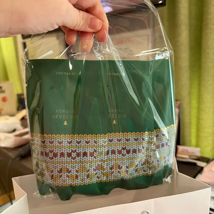 Traditional Korean herbal medicine provided at a Korean Postpartum Care Center