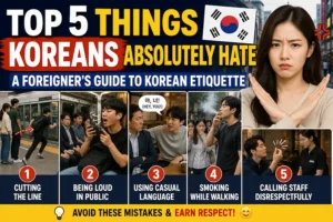 Top 5 Things Koreans Hate Foreigners Doing and Common Korean Etiquette Mistakes
