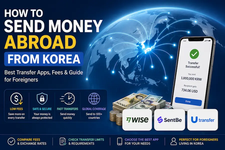 How to send money abroad from Korea using Wise, SentBe, and Utransfer