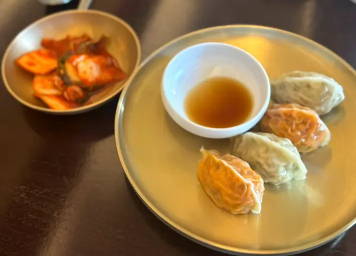 Handmade dumplings served at Myeon Seoul