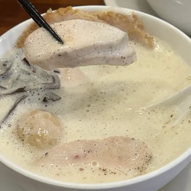 Tender chicken breast topping at OreNo Ramen